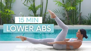 15 MIN LOWER ABS WORKOUT At Home Pilates Intermediate 