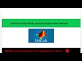 Matlab code for secant method Numerical method solution of nonlinear equation