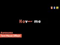 Create Text Hover Effect Using HTML CSS JavaScript