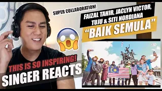 Download Faizal Tahir, Jaclyn Victor, Tuju K-Clique \u0026 Siti Nordiana - #BaikSemula | SINGER REACTION MP3