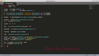 Linear Regression Tensorflow Python