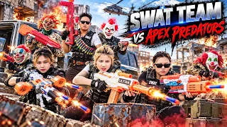 LTT Nerf Mod : SWAT TEAM Mission Nerf Guns Fight Against The Apex Predators