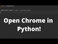 Open a Webbrowser and go to a URL in Python - Python Tutorial