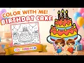 How to Color Birt ay Cake Pages Fun and Easy Coloring Pages for Kids Adults by ColoringHub