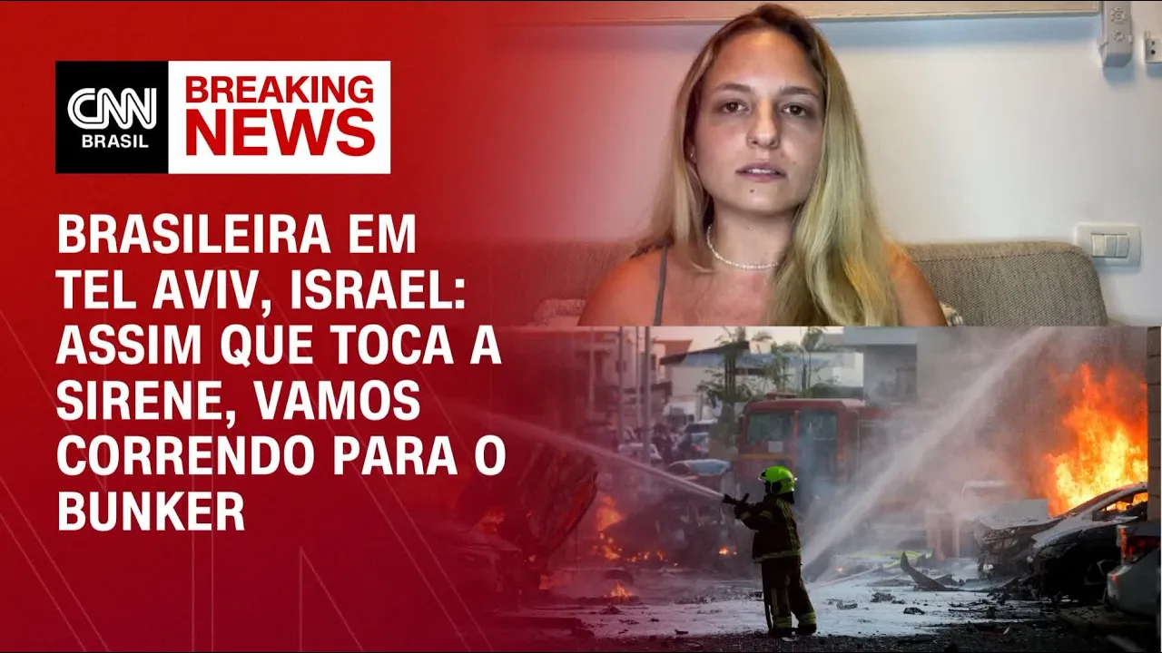 Brasileira em Tel Aviv: Governo de Israel pede que a gente não saia de casa | CNN NEWSROOM