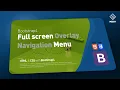 Full screen Overlay Navigation menu