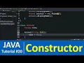 Java Tutorial - Java Constructors for Class Objects with Program