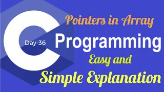 Pointers with Arrays in C C Programming Language in Tamil Handling Memory Addresses in C