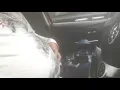 Rubbing my huge belly in my car
