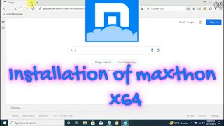 How to install Maxthon web browser in window 10 x64 Get Software