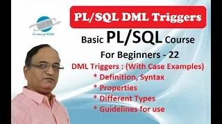 DML Triggers in Oracle - Row Level Trigger