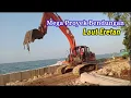 Proyek pembangunan Baro/bendungan Laut (Penahan gelombang laut) Eretan kulon Indramayu. part 1