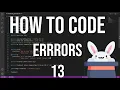 how to code racket - 13 errors