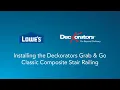 Installing the Deckorators Grab Go Classic Composite Stair Railing