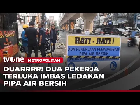 Ledakan Galian Pipa Air Bersih Lukai Dua Pekerja Proyek