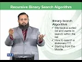 Recursive structure the binary search algorithm Introduction to Computing CS101 - Topic104