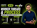 Nodejs Tutorial 10 Is Node js Multithreaded Worker Threads vs Child Process Advanced Node js