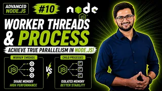 Nodejs Tutorial 10 Is Node js Multithreaded Worker Threads vs Child Process Advanced Node js