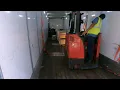 Truck driving in America Delivering Freight to Publix