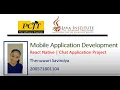 Mobile Application Development React Native React Chat SignIn Page