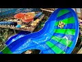 Waterslides at Kartrite Indoor Waterpark in USA