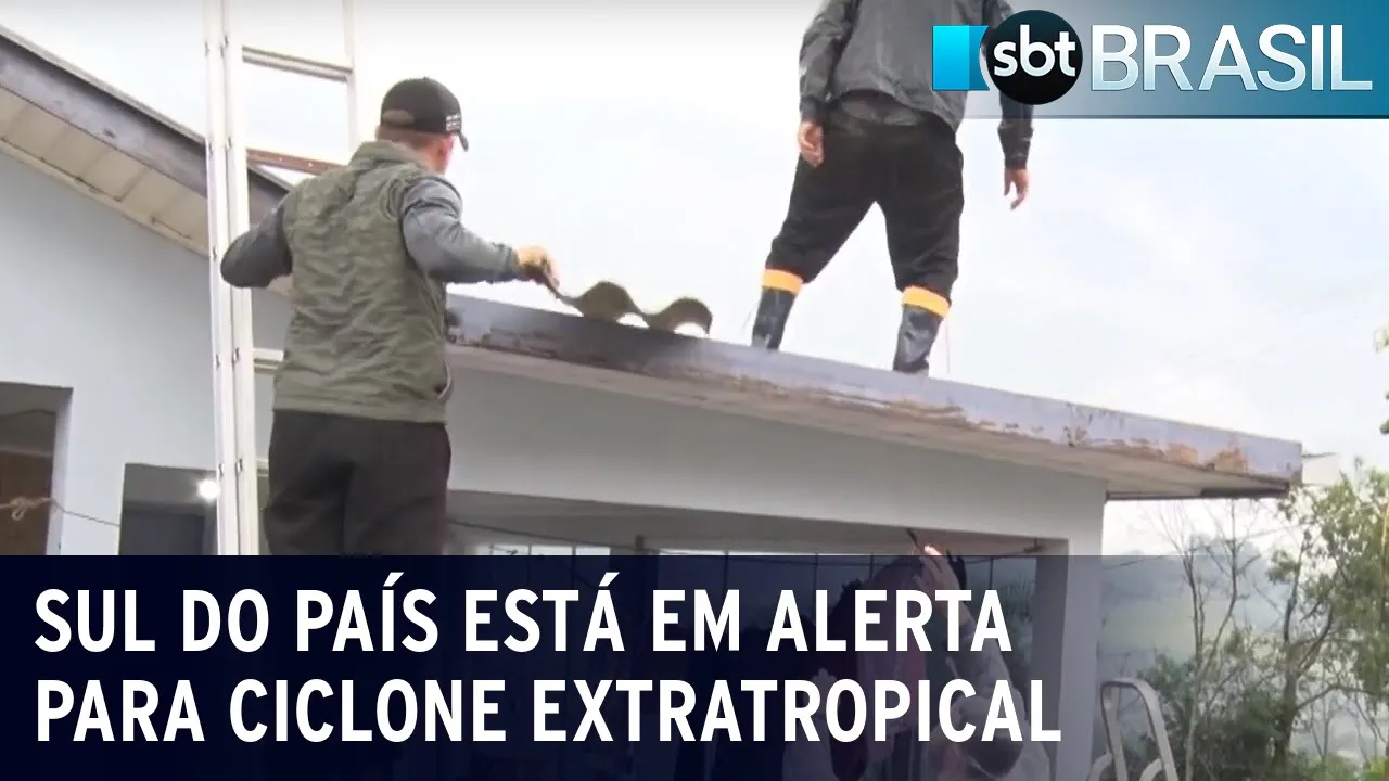 Sul do país está em alerta para ciclone extratropical | SBT Brasil (11/07/23)