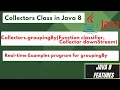 11 2 Collectors GroupingBy Function Collector tutorial in java 8 with real time examples