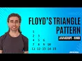 Floyd s Triangle Pattern in JavaScript Pattern Printing