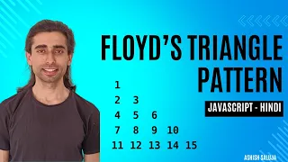 Floyd s Triangle Pattern in JavaScript Pattern Printing