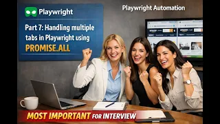 Playwright Part 7 Handle Multiple Tabs Using Promise all MOST ASKED INTERVIEW QUESTION