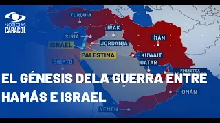 Con mapas, María Teresa Aya le explica el conflicto palestino-israelí