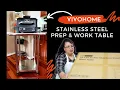 Stainless Steel Prep Work Table Stand Mixer Table VIVOHOME Commercial