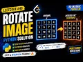 Rotate Image LeetCode 48 Python Easy Solution Interview Question Explained Step by Step
