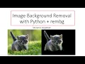 Image Background Removal with Python rembg