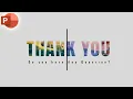Motion Change Animated Thank you Slide In PowerPoint