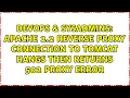 Apache 2 2 reverse proxy connection to tomcat hangs then returns 502 Proxy Error