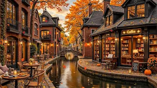Fall Morning At Charming Coffee Shop Ambience By Riverside Smooth Autumn Jazz Melodies For Work  Fall Morning At Charming Coffee Shop Ambience By Riverside Smooth Autumn Jazz Melodies For Work