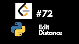 Leetcode 72 Edit Distance in Python