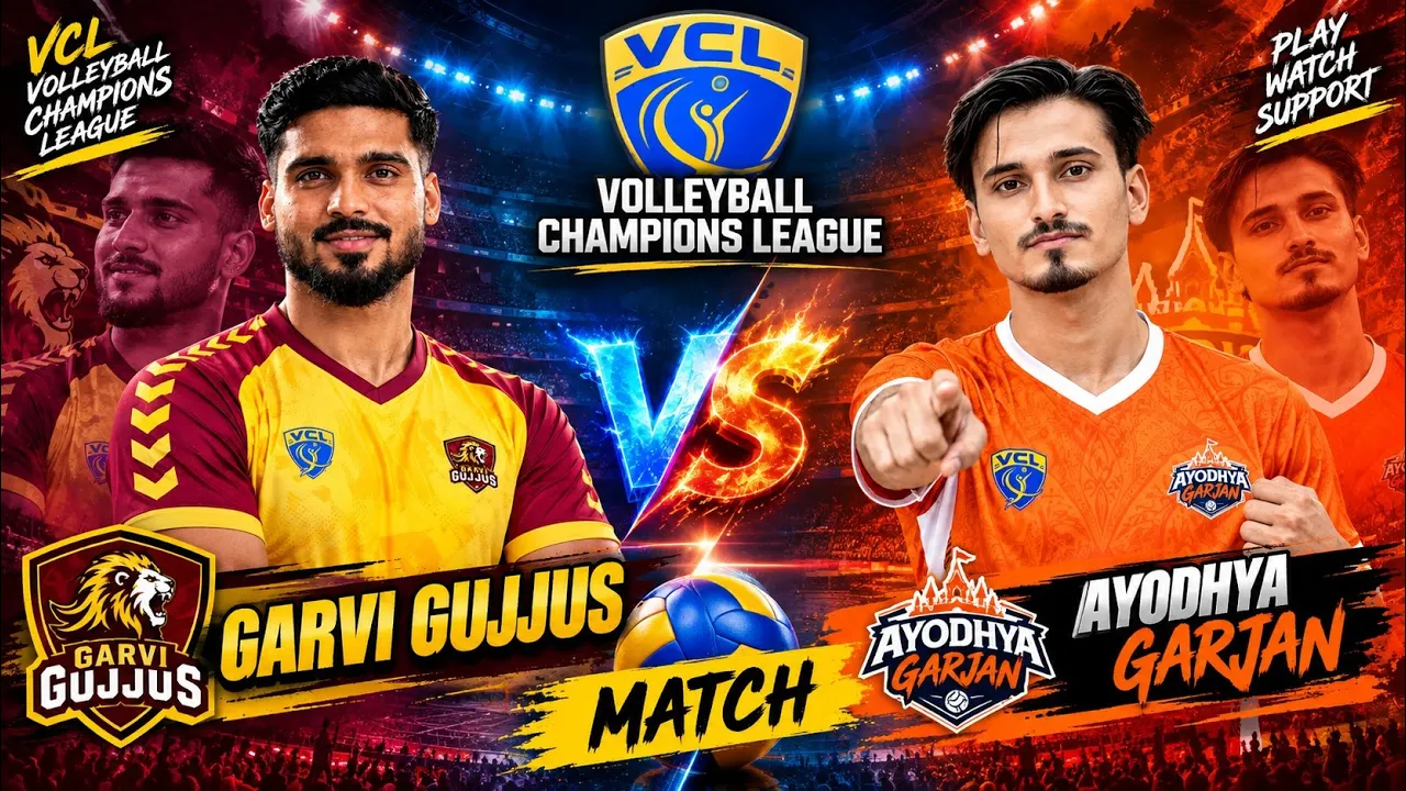 Garvi gujjus 🆚 Ayodhya garjan || set 1 || full match || VCL || Volleyball champion leagues