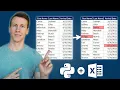 Compare Two Excel Sheets with Different Number of Rows and Find Differences using Python