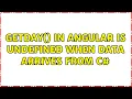 getDay in Angular is undefined when data arrives from C