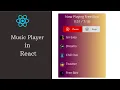 Build Music Player with React