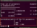 Error bars and data fitting-English