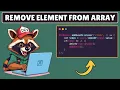 How to Remove Particular Element from Array in Javascript