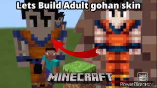 How to Build Adult gohan In Minecraft Vegeta skin