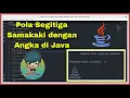 Membuat Pola Segitiga Samakaki dengan Angka di Java