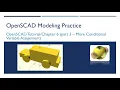 OpenSCAD 020 - Tutorial Chapter6 Part3