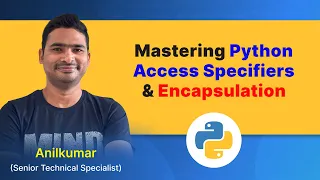 Python Class-53 Access specifiers Encapsulation in Python