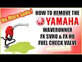 HOW TO Remove the Fuel Check Valve from a Yamaha FX HO or FX SVHO - ski