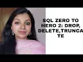 SQL INTERVIEW PREPARATION DROP DELETE TRUNCATE
